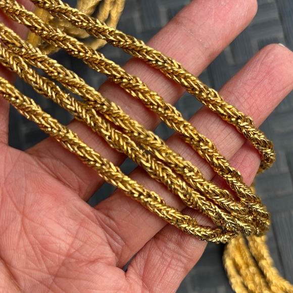 Givenchy Vintage Long Elegant Gold and Black Necklace Belt - Picture 10 of 16